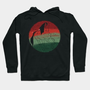 Christmas orb - Running horse Hoodie